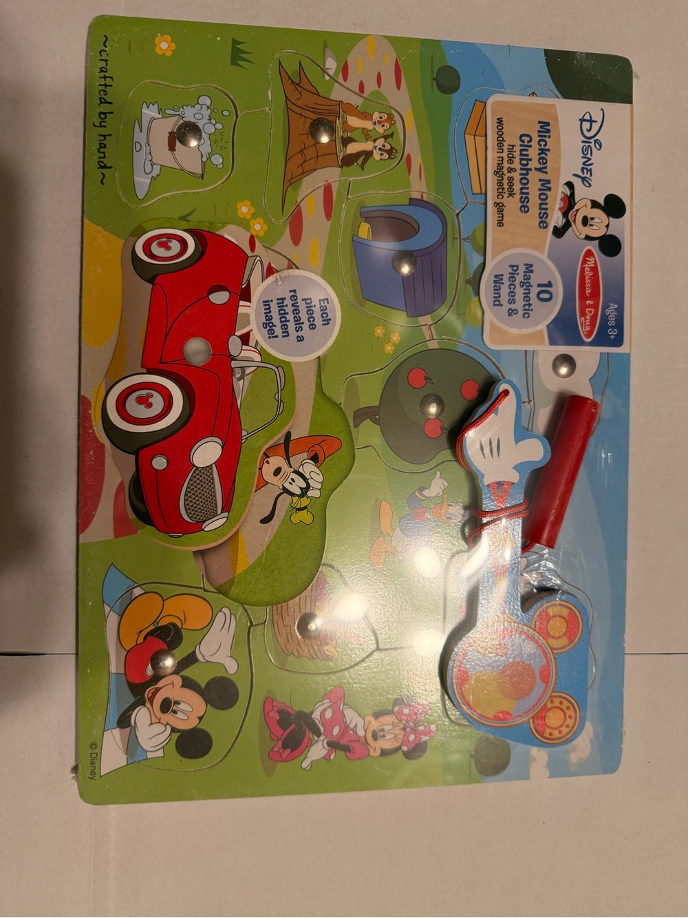 Melissa & Doug Mickey Mouse Clubhouse Magnetic Puzzle - Red, Blue, Green